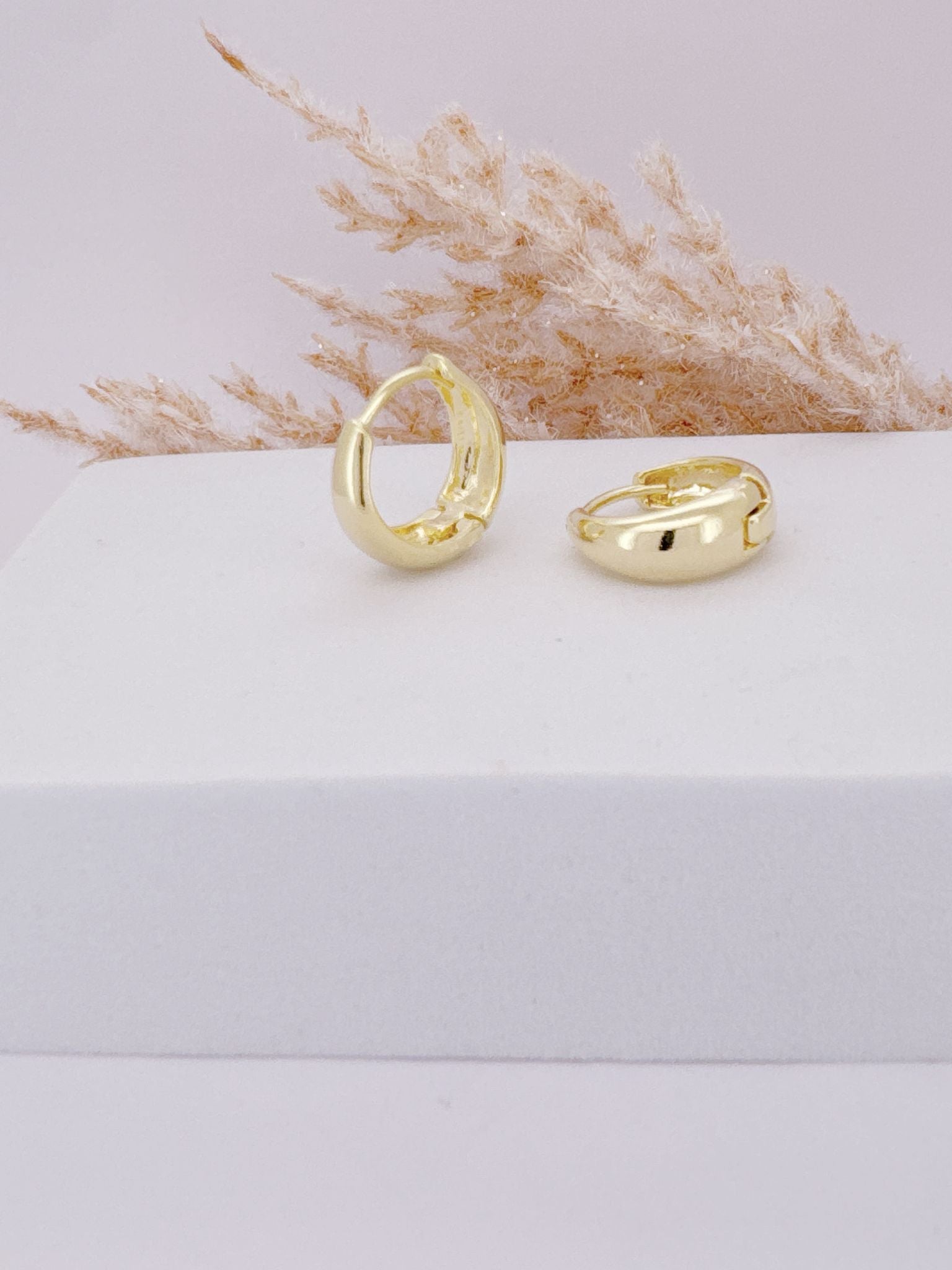 0064-SMALL BASIC HOOP EARRING